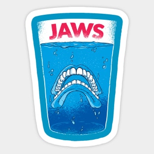 Jaws Dentures Graphic Tee Sticker